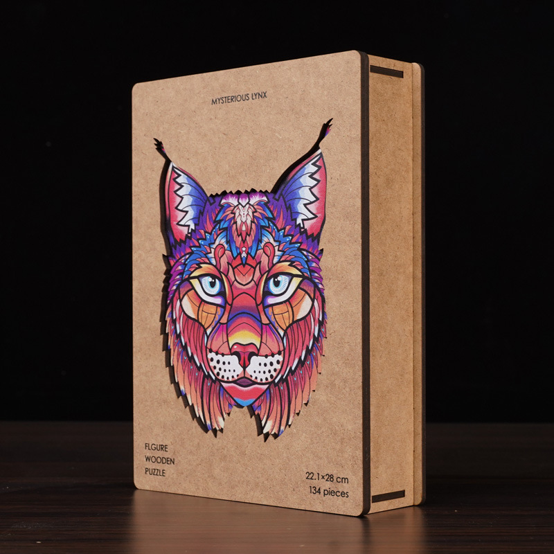 Mysterious Bobcat Wooden Puzzle - zipzapproducts