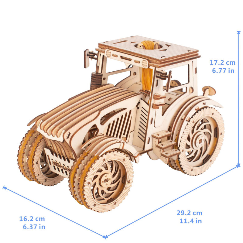 DIY 3D Tractor Puzzle - zipzapproducts