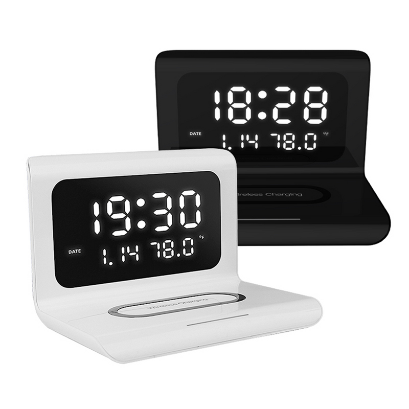 3-in-1 Wireless Charger Alarm Clock - zipzapproducts