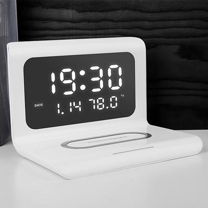 3-in-1 Wireless Charger Alarm Clock - zipzapproducts