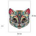 Wooden Cat Face Puzzle A3 - zipzapproducts