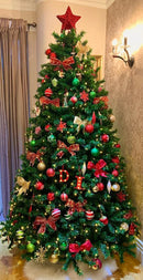 8ft Pre-lit 700 LED Luxury Christmas Tree - zipzapproducts