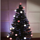 Fibre Optic Christmas Tree With Colour Changing LED Balls - zipzapproducts