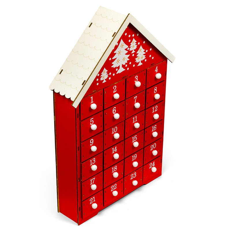 Red Wooden Advent - zipzapproducts