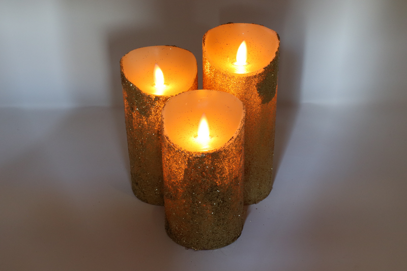 Glitter Candles - zipzapproducts