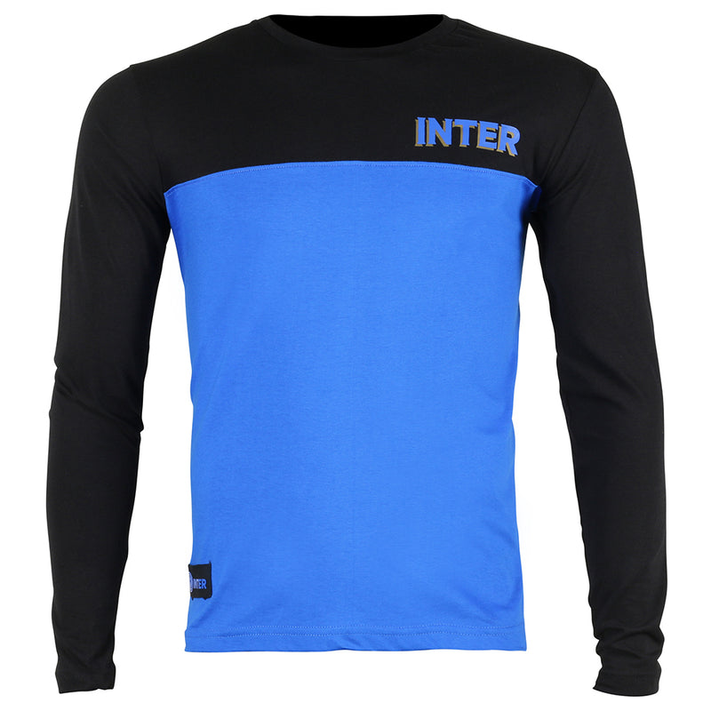 Inter Milan Long Sleeve T-Shirt Blue/Black - zipzapproducts