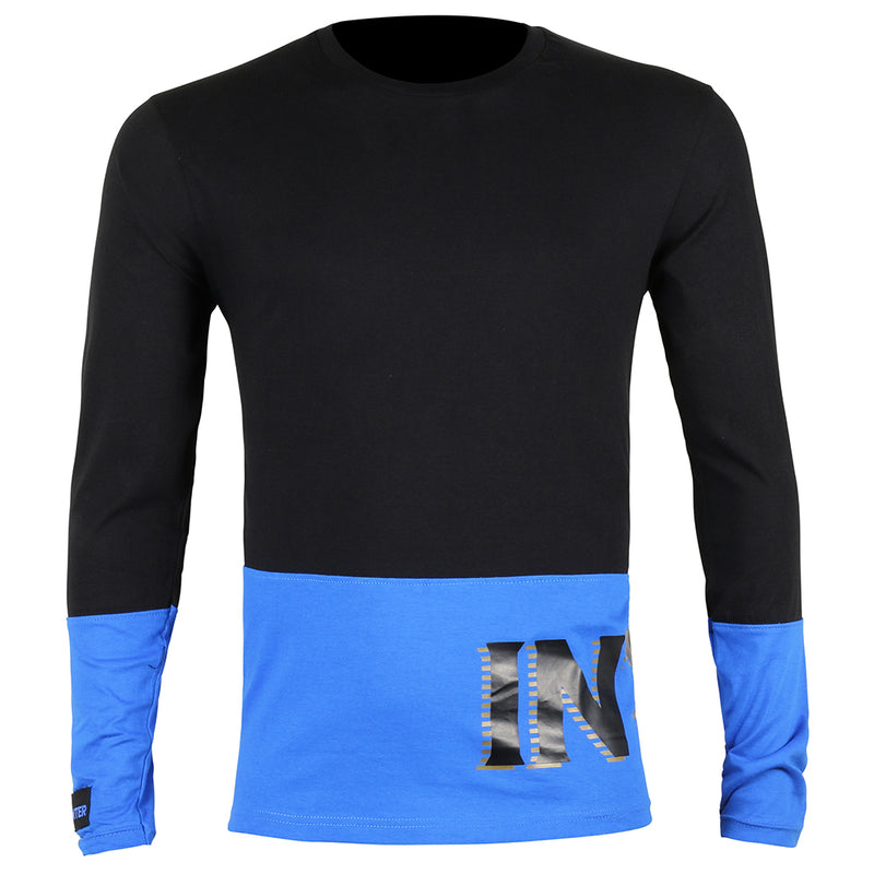 Inter Milan long Sleeve T-Shirt Black/Blue - zipzapproducts