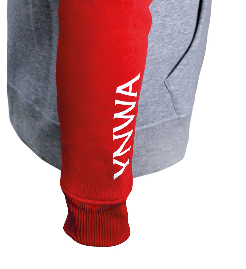 LFC Hooded Sweatshirt Grey/Red - zipzapproducts