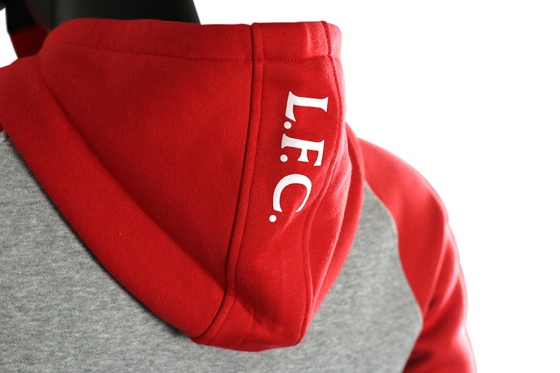 LFC Hooded Sweatshirt Grey/Red - zipzapproducts