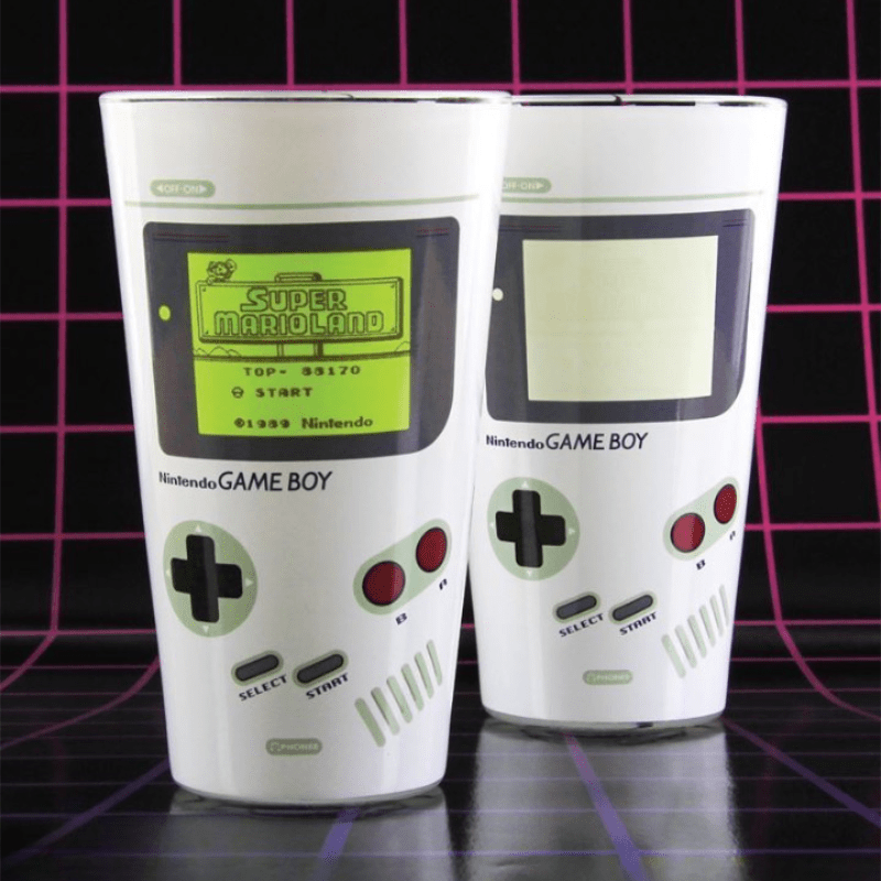 Pac-Man & Game Boy Colour Changing Pint Glass - zipzapproducts