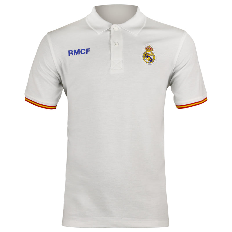 Real Madrid Polo No.1 White - zipzapproducts