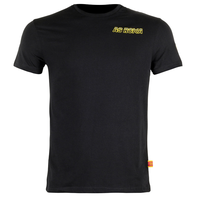 AS Roma T-Shirt Black - zipzapproducts