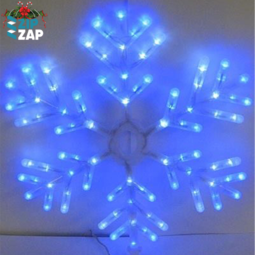 Blue/White Snowflake Effect - zipzapproducts