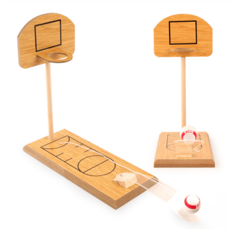 Wooden Mini Desktop Basketball Game - zipzapproducts