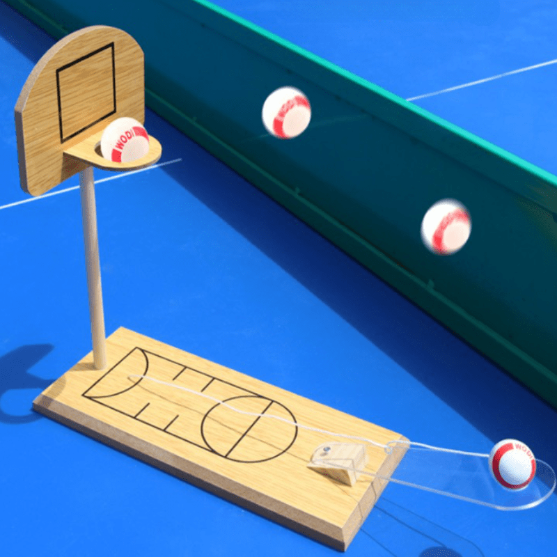 Wooden Mini Desktop Basketball Game - zipzapproducts