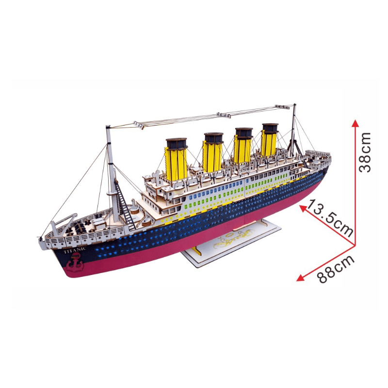 3D Wooden Titanic Puzzle - zipzapproducts