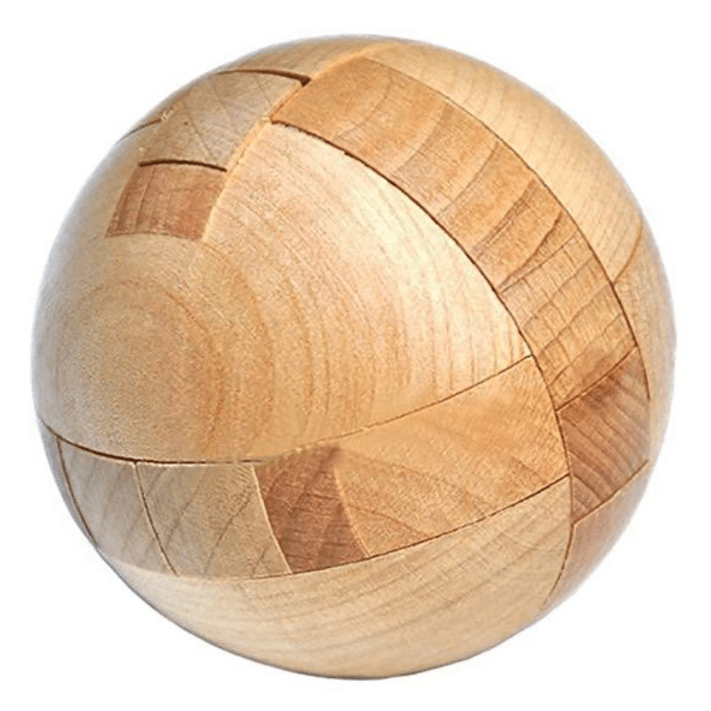 Wooden Puzzle Ball and Barrell - zipzapproducts