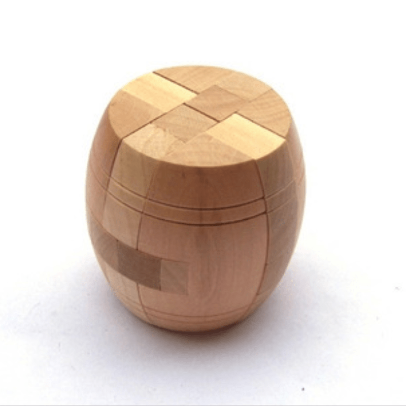 Wooden Puzzle Ball and Barrell - zipzapproducts