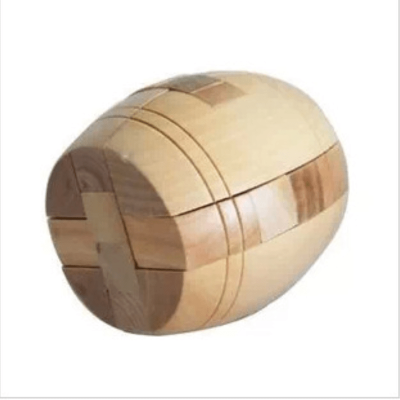 Wooden Puzzle Ball and Barrell - zipzapproducts