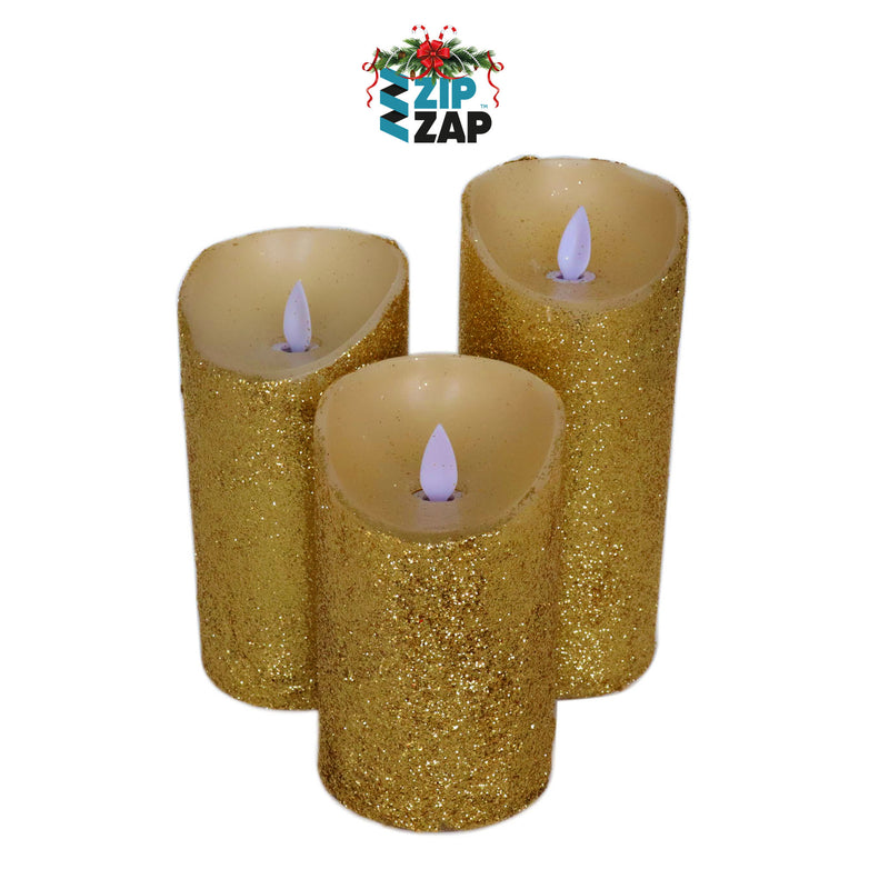 Glitter Candles - zipzapproducts