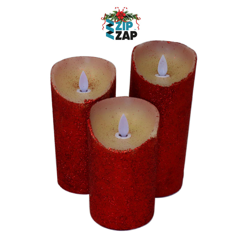 Glitter Candles - zipzapproducts