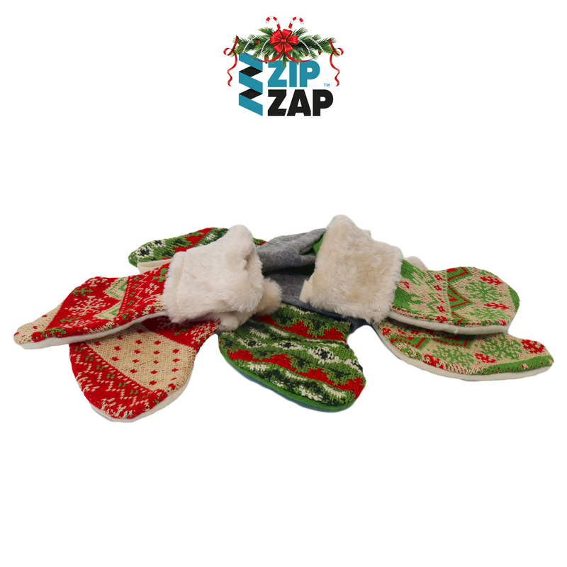 Fabric Hanging Stocking - zipzapproducts