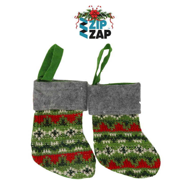 Fabric Hanging Stocking - zipzapproducts