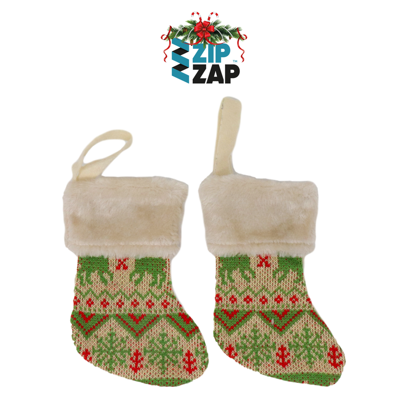 Fabric Hanging Stocking - zipzapproducts