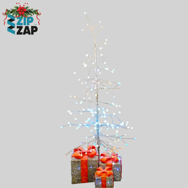 Christmas Twig Tree with LED Balls - zipzapproducts